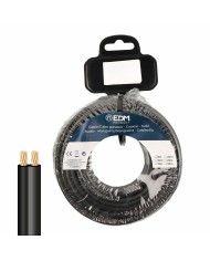 Cavo parallelo piatto EDM 28712 Nero 10 m 2 x 0,75 mm