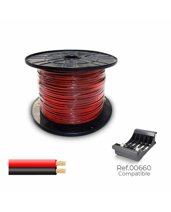 Cavo parallelo Sediles Nero Rosso 2 x 0,75 mm 500 m