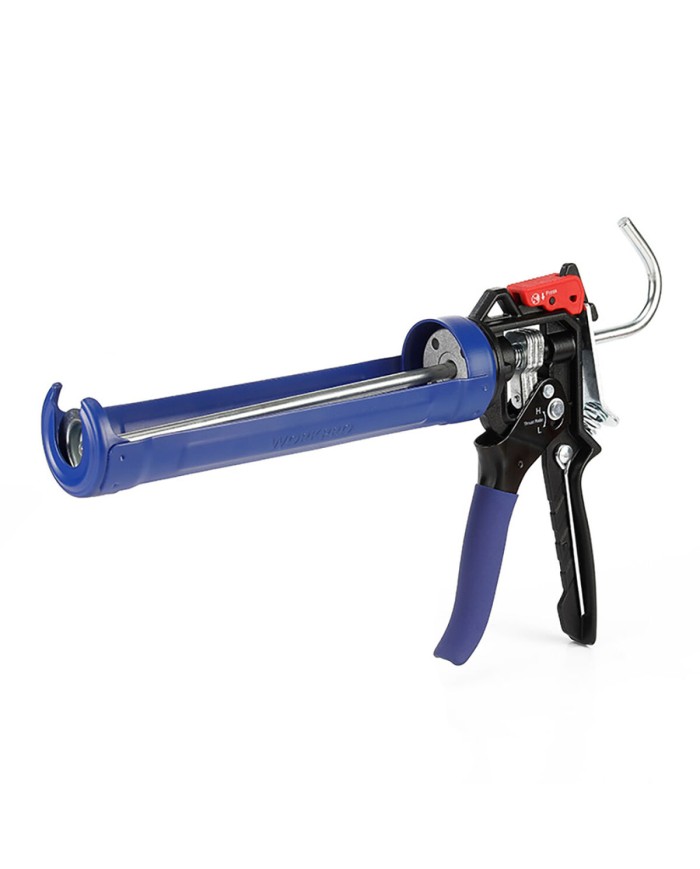 Pistola in silicone Workpro Azzurro Nero 230 mm