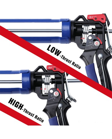 Pistola in silicone Workpro Azzurro Nero 230 mm Pistola in silicone Workpro Azzurro Nero 230 mm