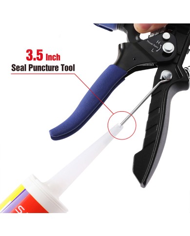 Pistola in silicone Workpro Azzurro Nero 230 mm Pistola in silicone Workpro Azzurro Nero 230 mm