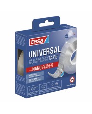 Nastro biadesivo Inofix 2144-3 Nero 1,5 m x 2 cm Chiusura uncino e asola