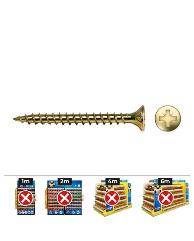 Scatola a viti CELO VLOX Bicromato Ø 4,5 x 40 mm Filettatura completa (500 Unità) Scatola a viti CELO VLOX Bicromato Ø 4,5 x 40 mm Filettatura completa (500 Unità)