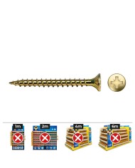 Scatola a viti SPAX Wirox Z2 Testa piatta 3,5 x 16 mm 1000 Unidades Scatola a viti SPAX Wirox Z2 Testa piatta 3,5 x 16 mm 1000 Unidades