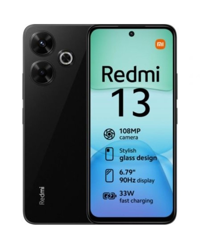 Smartphone Xiaomi Redmi 13 6,79" 6 GB RAM 128 GB Nero Smartphone Xiaomi Redmi 13 6,79" 6 GB RAM 128 GB Nero