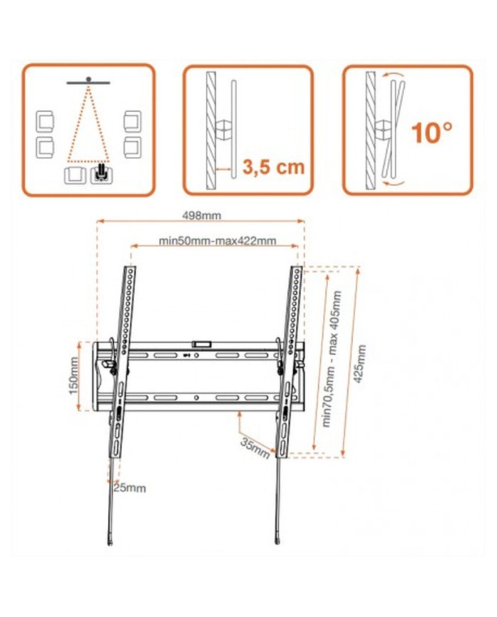 Supporto TV METRONIC 451064 35 kg