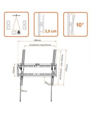 Supporto TV METRONIC 451064 35 kg