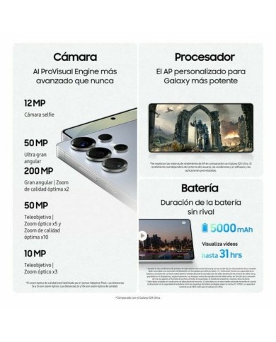 Smartphone Samsung 6,9" Qualcomm Snapdragon 8 Elite 12 GB RAM 256 GB Azzurro