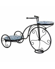 Supporto per Vaso Alexandra House Living Nero Ferro Piastrella Bicicletta 26 x 43 x 67 cm Supporto per Vaso Alexandra House Living Nero Ferro Piastrella Bicicletta 26 x 43 x 67 cm