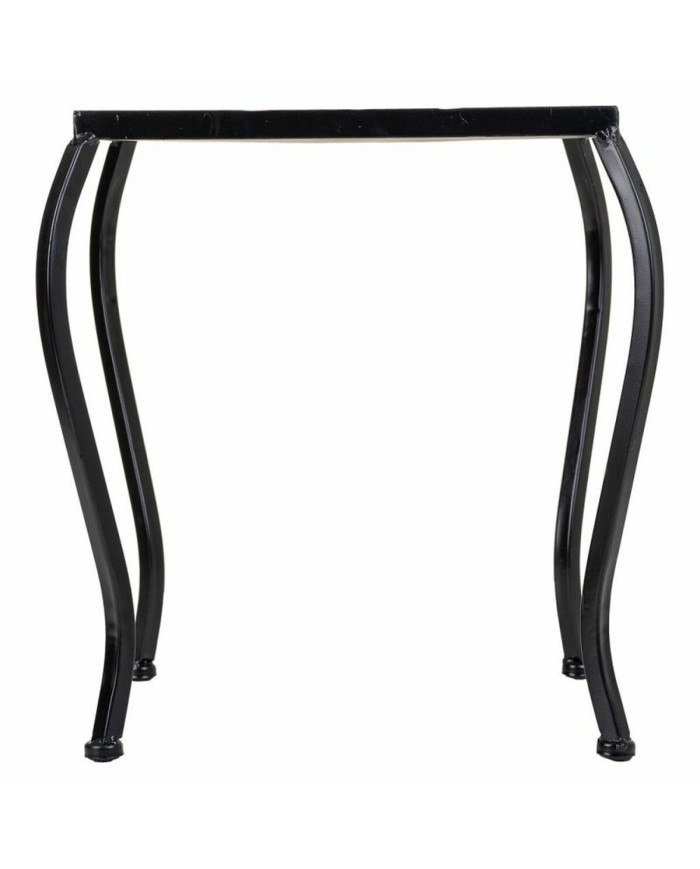 Supporto per Vaso Alexandra House Living Nero Ferro Piastrella 33 x 37 x 33 cm 3 Pezzi