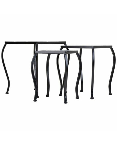 Supporto per Vaso Alexandra House Living Nero Ferro Piastrella 33 x 37 x 33 cm 3 Pezzi Supporto per Vaso Alexandra House Living Nero Ferro Piastrella 33 x 37 x 33 cm 3 Pezzi