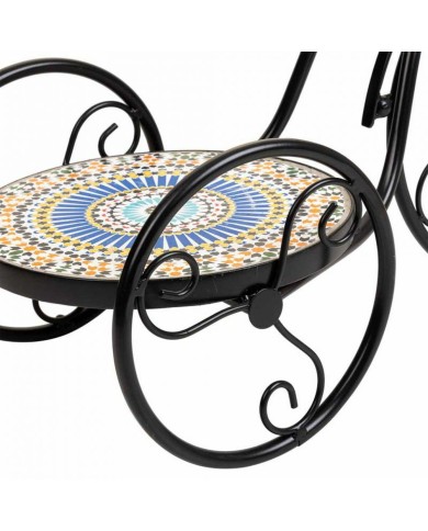 Supporto per Vaso Alexandra House Living Nero Ferro Piastrella Bicicletta 23 x 36 x 53 cm Supporto per Vaso Alexandra House Living Nero Ferro Piastrella Bicicletta 23 x 36 x 53 cm