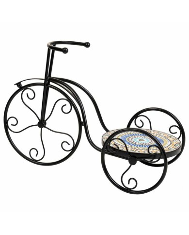 Supporto per Vaso Alexandra House Living Nero Ferro Piastrella Bicicletta 23 x 36 x 53 cm Supporto per Vaso Alexandra House Living Nero Ferro Piastrella Bicicletta 23 x 36 x 53 cm