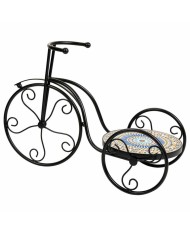 Supporto per Vaso Alexandra House Living Nero Ferro Piastrella Bicicletta 23 x 36 x 53 cm Supporto per Vaso Alexandra House Living Nero Ferro Piastrella Bicicletta 23 x 36 x 53 cm
