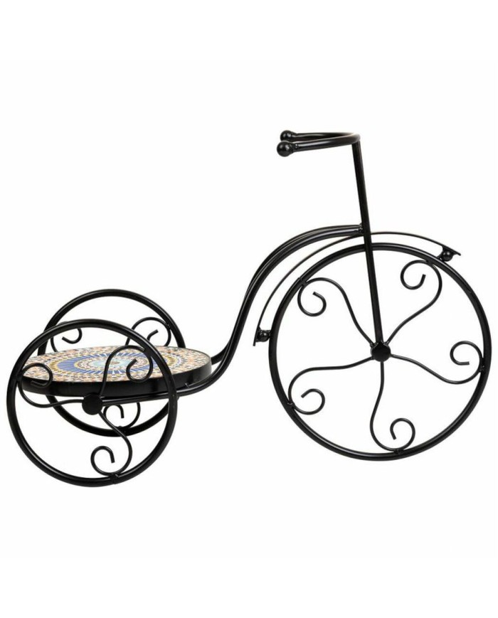 Supporto per Vaso Alexandra House Living Nero Ferro Piastrella Bicicletta 23 x 36 x 53 cm Supporto per Vaso Alexandra House Living Nero Ferro Piastrella Bicicletta 23 x 36 x 53 cm