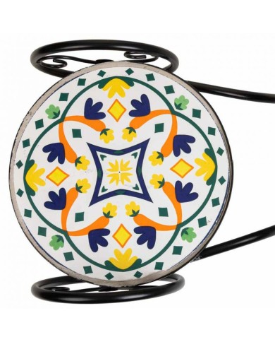 Supporto per Vaso Alexandra House Living Nero Ferro Piastrella Bicicletta 26 x 43 x 67 cm Supporto per Vaso Alexandra House Living Nero Ferro Piastrella Bicicletta 26 x 43 x 67 cm