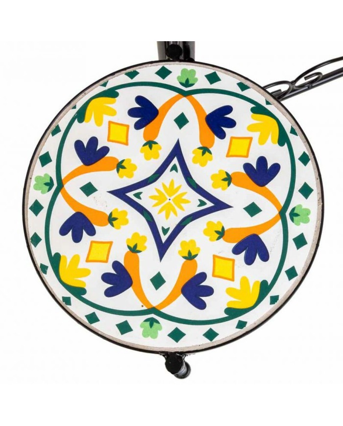 Supporto per Vaso Alexandra House Living Nero Ferro Piastrella 30 x 68 x 30 cm 3 Pezzi