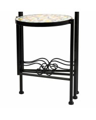 Supporto per Vaso Alexandra House Living Nero Ferro Piastrella 30 x 68 x 30 cm 3 Pezzi