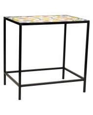 Supporto per Vaso Alexandra House Living Nero Ferro Piastrella 37 x 51 x 50 cm 2 Pezzi