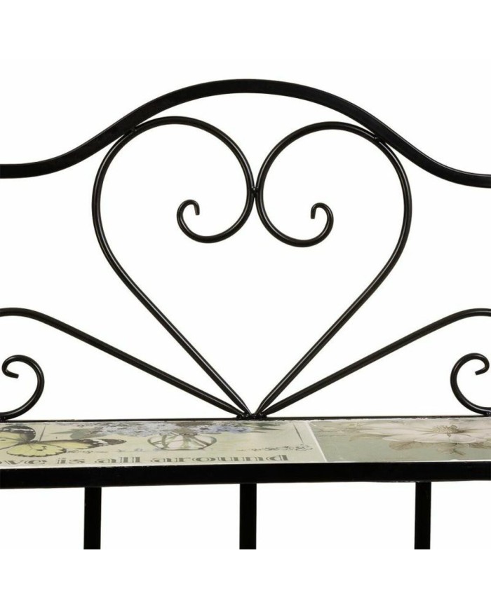 Scaffale Alexandra House Living Nero Ferro Forjare Piastrella 27 x 133 x 57 cm