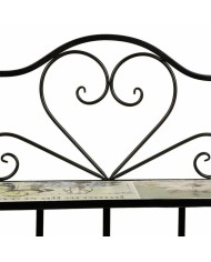 Scaffale Alexandra House Living Nero Ferro Forjare Piastrella 27 x 133 x 57 cm