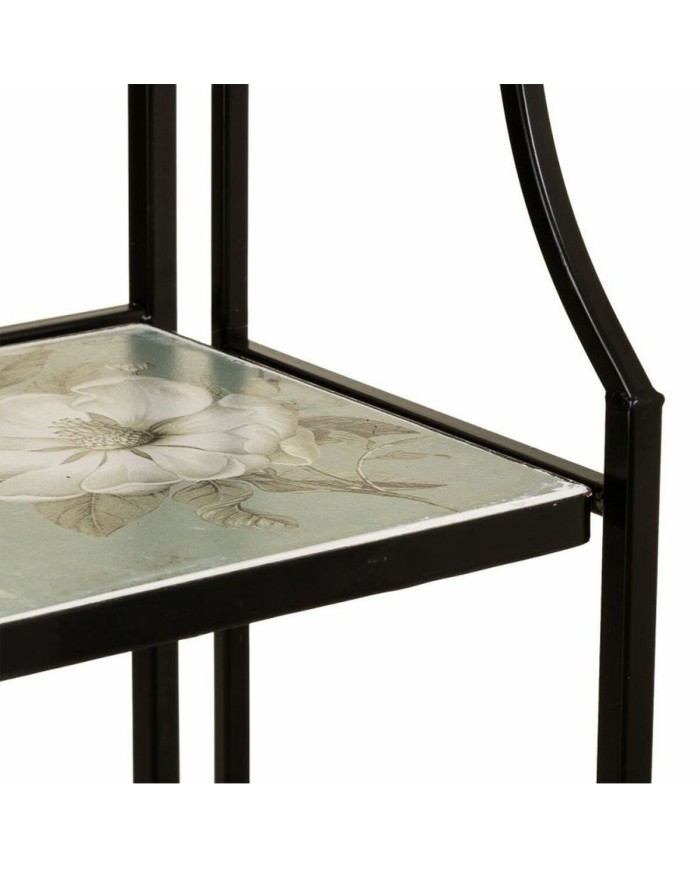 Scaffale Alexandra House Living Nero Ferro Forjare Piastrella 27 x 133 x 57 cm