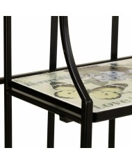 Scaffale Alexandra House Living Nero Ferro Forjare Piastrella 27 x 133 x 57 cm