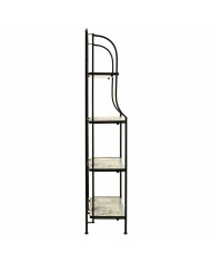 Scaffale Alexandra House Living Nero Ferro Forjare Piastrella 27 x 133 x 57 cm