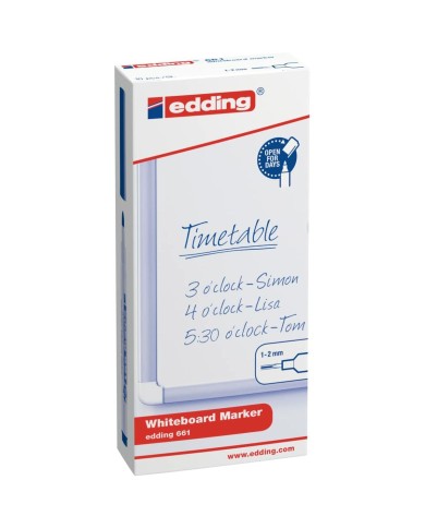 Pennarello per Lavagna Edding 661 Verde (10 Unità) Pennarello per Lavagna Edding 661 Verde (10 Unità)