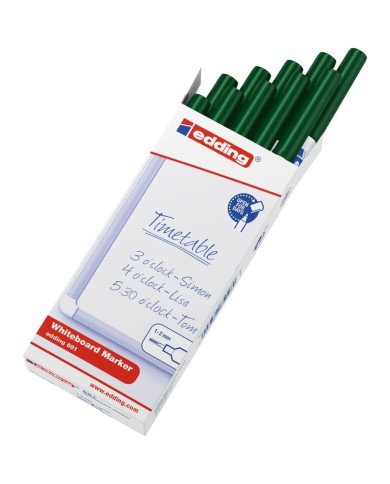 Pennarello per Lavagna Edding 661 Verde (10 Unità) Pennarello per Lavagna Edding 661 Verde (10 Unità)