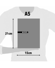 Busta di Carta ENRI Rosso A5 80 Pagine 4 mm (5 Unità)