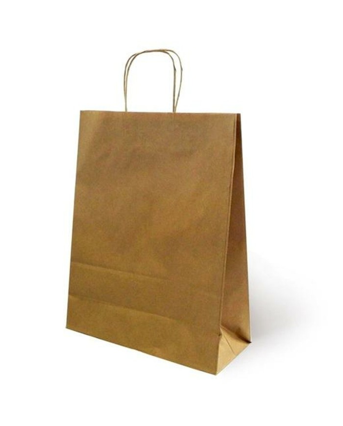 Busta di Carta Fama Marrone Con manici 125 g/m² 26 x 10 x 35 cm (25 Unità) Busta di Carta Fama Marrone Con manici 125 g/m² 26 x 10 x 35 cm (25 Unità)