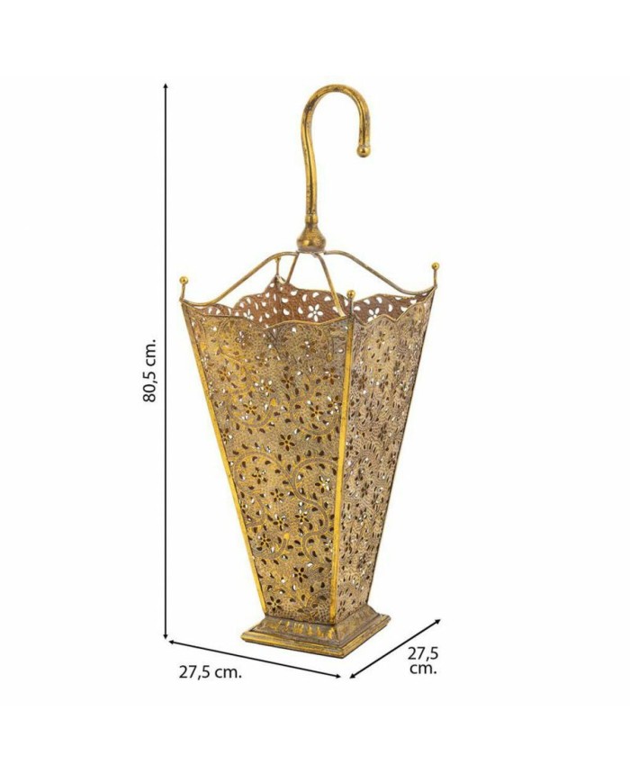 Portaombrelli Alexandra House Living Oro 27 x 80 x 27 cm Portaombrelli Alexandra House Living Oro 27 x 80 x 27 cm