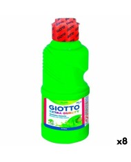 Pittura a tempera Giotto Fluo Verde 250 ml (8 Unità)