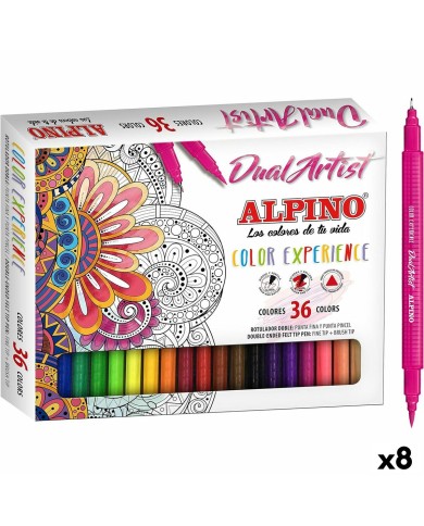 Set di Pennarelli Alpino Dual Artist Multicolore (8 Unità) Set di Pennarelli Alpino Dual Artist Multicolore (8 Unità)