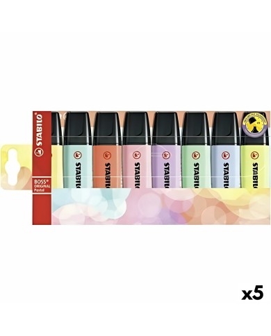 Set di Evidenziatori Stabilo Boss Multicolore (5 Unità) Set di Evidenziatori Stabilo Boss Multicolore (5 Unità)