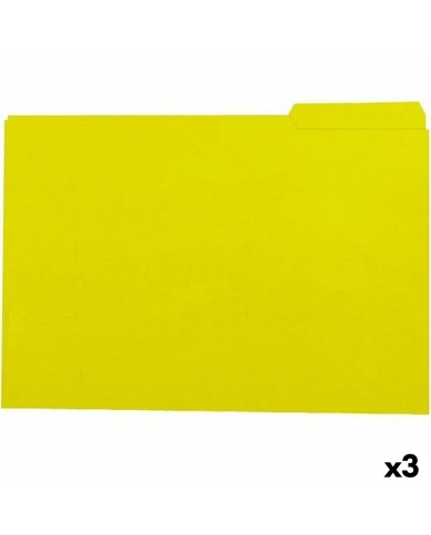 Set di sottocartelle Elba Giallo A4 50 Pezzi (3 Unità)