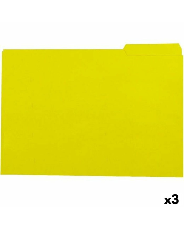 Set di sottocartelle Elba Giallo A4 50 Pezzi (3 Unità)