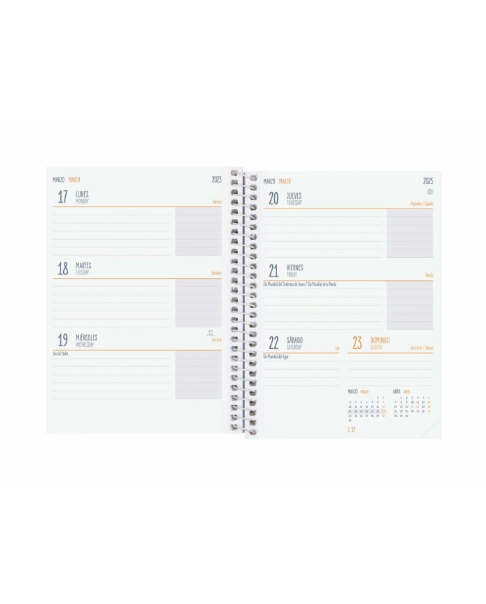 Agenda Finocam COOL Lilla 1/8 12 x 16,4 cm 2024-2025 Agenda Finocam COOL Lilla 1/8 12 x 16,4 cm 2024-2025