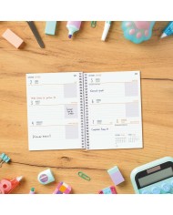 Agenda Finocam COOL Lilla 1/8 12 x 16,4 cm 2024-2025 Agenda Finocam COOL Lilla 1/8 12 x 16,4 cm 2024-2025