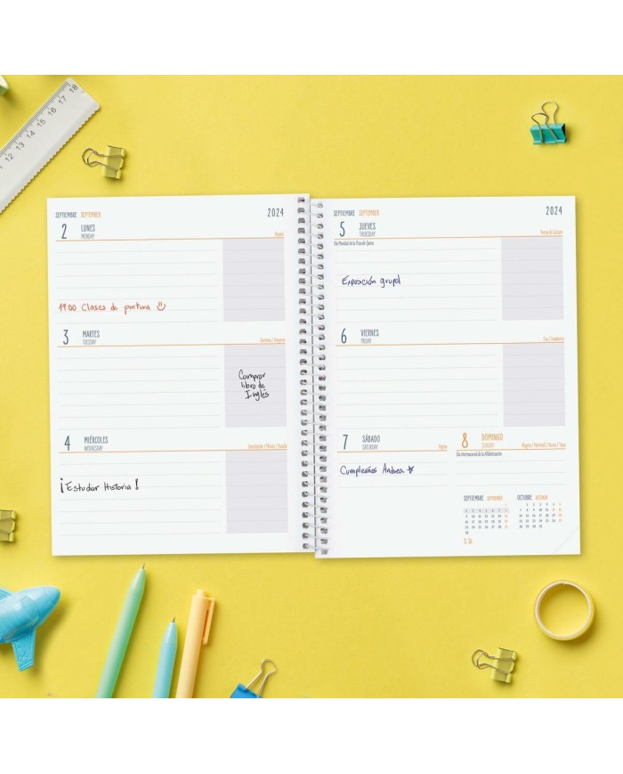 Agenda Finocam COOL Nero Quarto 15,5 x 21,2 cm 2024-2025 Agenda Finocam COOL Nero Quarto 15,5 x 21,2 cm 2024-2025