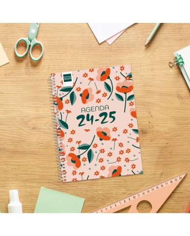 Agenda Finocam COOL Multicolore Quarto 15,5 x 21,2 cm 2024-2025 Floreale Agenda Finocam COOL Multicolore Quarto 15,5 x 21,2 cm 2024-2025 Floreale