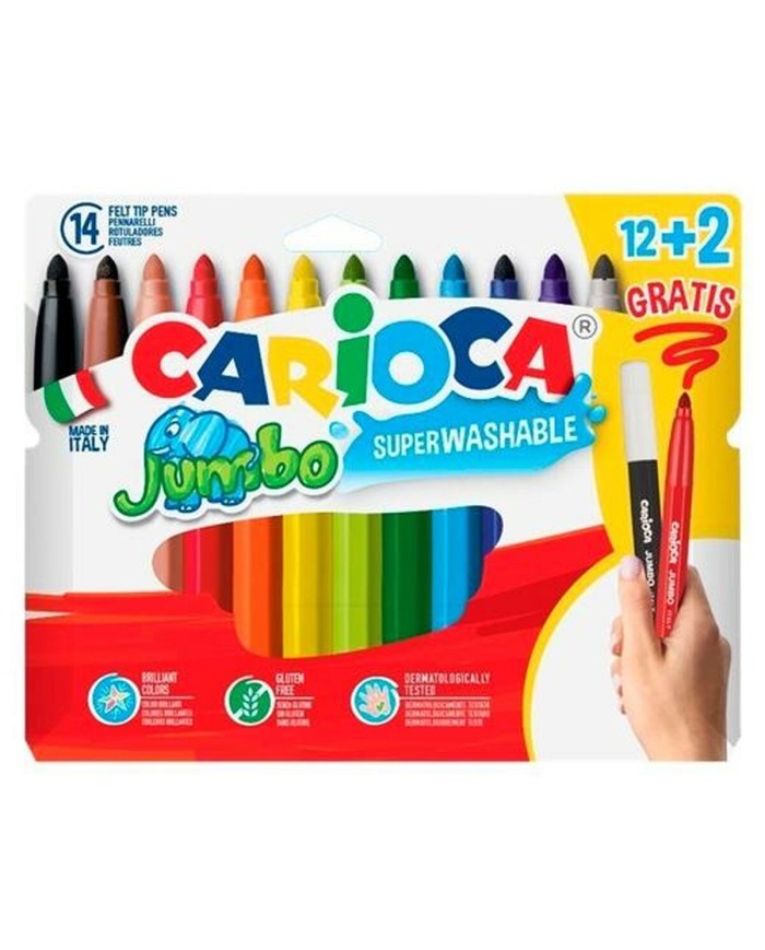 Set di Pennarelli Carioca Jumbo 14 Unità