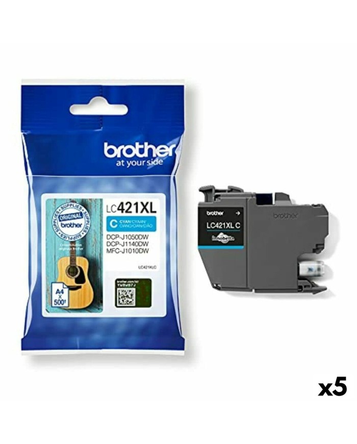 Cartuccia ad Inchiostro Originale Brother MFC-J1010DW / DCP-J1050DW Ciano (5 Unità) Cartuccia ad Inchiostro Originale Brother MFC-J1010DW / DCP-J1050DW Ciano (5 Unità)