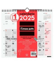 Calendario da parete Finocam Carta 2025 26,5 x 24,5 cm Calendario da parete Finocam Carta 2025 26,5 x 24,5 cm