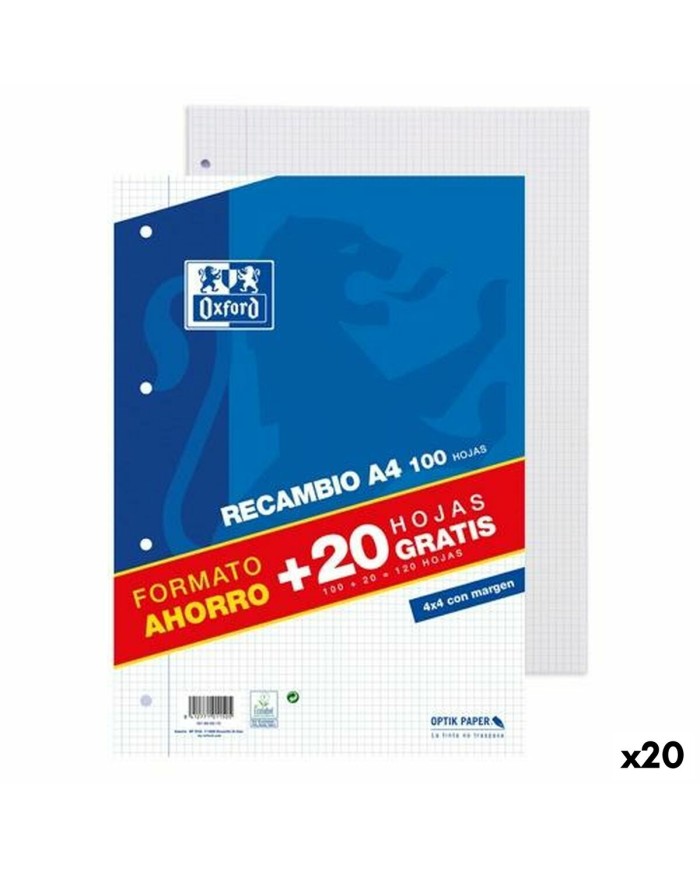 Block Notes Oxford 90 g/m² (20 Unità) Block Notes Oxford 90 g/m² (20 Unità)