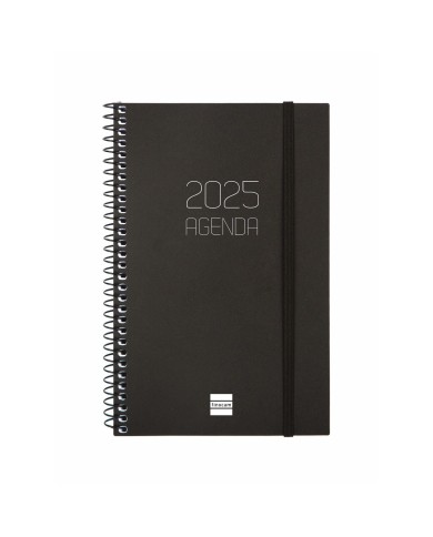 Agenda Finocam OPAQUE Nero 11,7 x 18,1 cm 2025 Agenda Finocam OPAQUE Nero 11,7 x 18,1 cm 2025