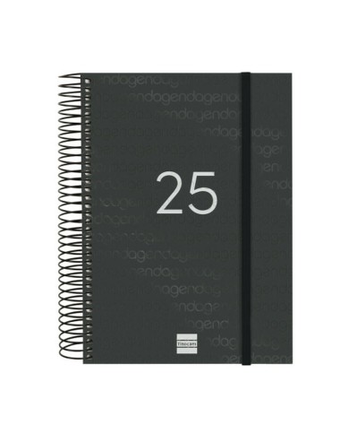 Agenda Finocam YEAR Nero A5 15,5 x 21,2 cm 2025 Agenda Finocam YEAR Nero A5 15,5 x 21,2 cm 2025