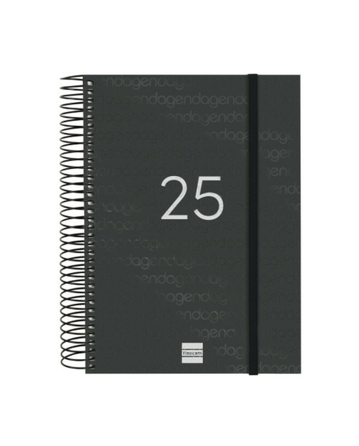 Agenda Finocam YEAR Nero A5 15,5 x 21,2 cm 2025