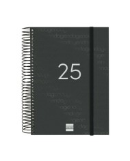 Agenda Finocam YEAR Nero A5 15,5 x 21,2 cm 2025